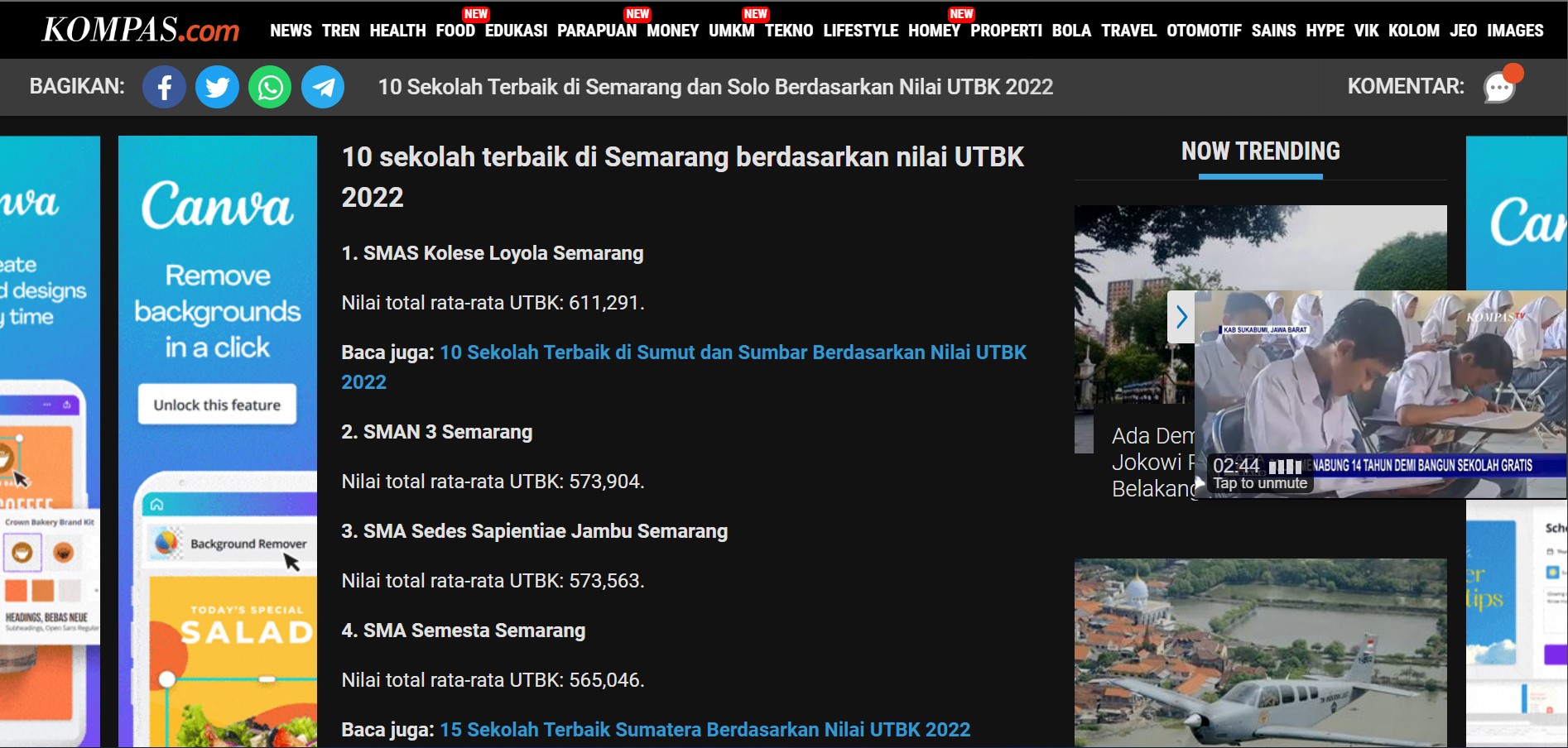 SMA Sedes Sapientiae Raih Prestasi Tinggi
